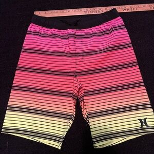 Hurley Striped Gradient Board Shorts boys 14-16